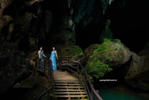 From DongHoi: Paradise Cave and Zipline Dark Cave 1 day tour