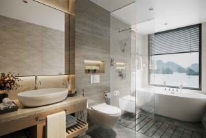 De Ha Noi: Cruzeiro de 6 estrelas de 2 dias na Baía de Lan Ha e na Baía de Ha Long