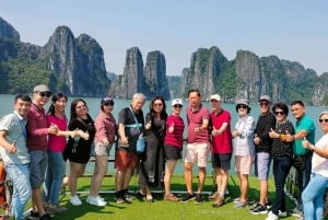 Do porto de cruzeiros de Halong: Passeio de barco de 4 horas pela Baía de Ha Long