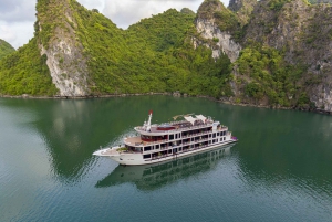 Desde Hanoi: Excursión de 2 días en crucero con balcón privado y bañera