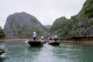 De Hanói: Viagem de 1 dia em um cruzeiro com varanda privativa e banheira