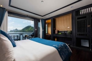 De Hanói: cruzeiro 5 estrelas de 2 dias pela Baía Ha Long Lan Ha e varanda