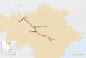 Fra Hanoi: 2-dagers Sapa Trek Tour - Luksus limousintransport