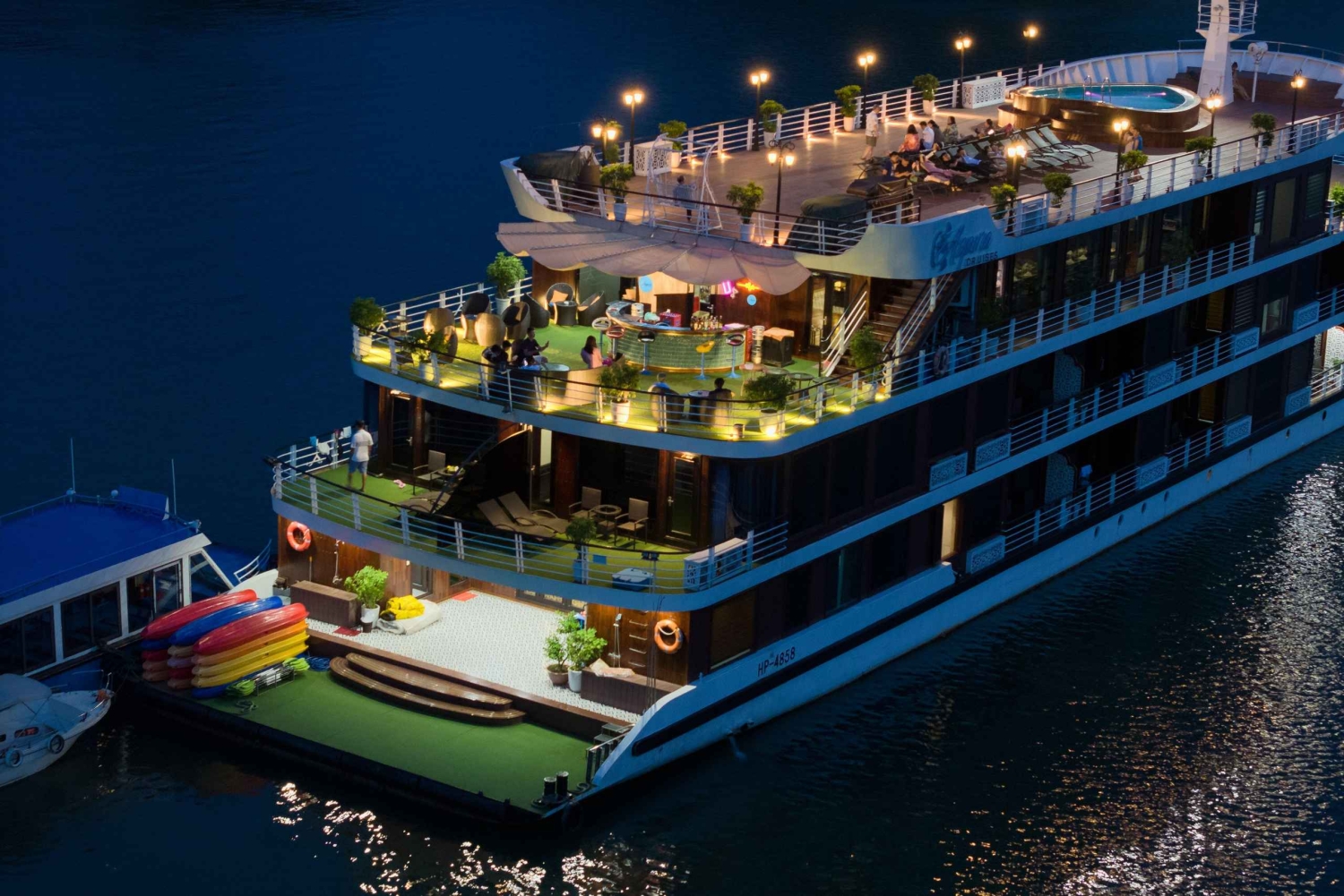 Vanuit Hanoi: 5-sterren cruise met overnachting in Halong Bay met balkon