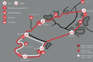 Fra Hanoi: Ha Giang Loop 3-netter 3-dagers med Easy Rider