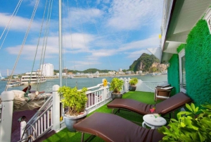 From Hanoi: Ha Long & Bai Tu Long Bay 3-Day Cruise with Food