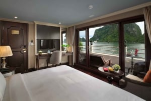 Vanuit Hanoi: Ha Long Bay 3-daagse 5 sterren cruise met balkon