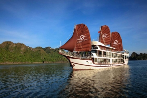 From Hanoi: Ha Long and Lan Ha Bays 2-Day Cruise with Meals