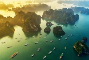 ハノイ発：5つ星クルーズで行くハロン湾ラグジュアリーツアー