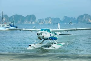 Vanuit Hanoi: Halong Bay Seaplane & 6-uur durende tour door Ha Long Bay