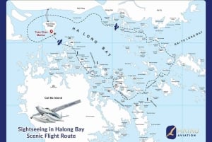 Vanuit Hanoi: Halong Bay Seaplane & 6-uur durende tour door Ha Long Bay