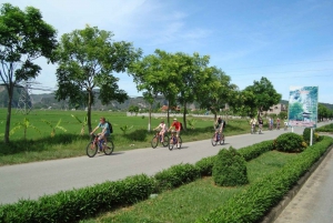 Fra Hanoi: Hoa Lu & Tam Coc med frokostbuffet og cykelture