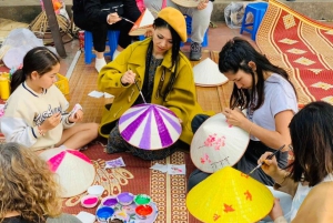 Hanoi: Incense, Hat, Lacquer Art Making Tour & Train Street