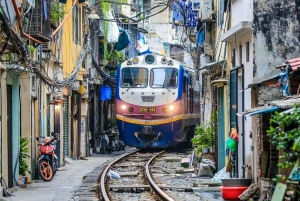 Hanói: Incenso, chapéu, excursão para fabricação de arte em laca e rua do trem