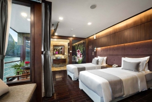 From Hanoi: Lan Ha 2-Day 5-Star Cruise Luxury Room Balcony