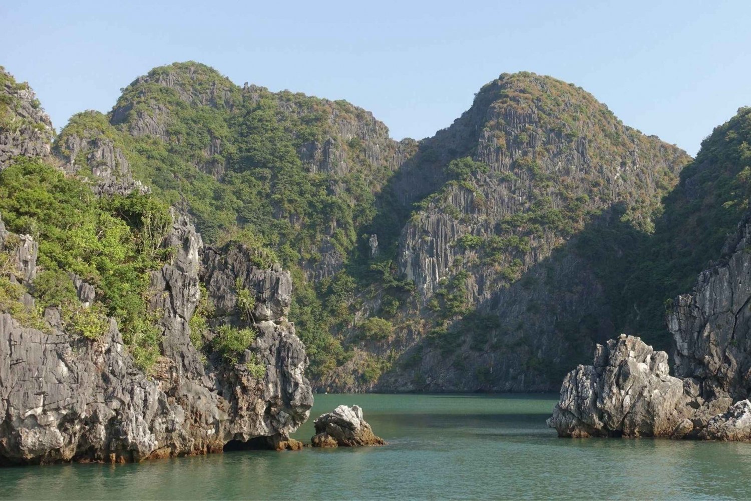 Desde Hanoi: Crucero de Lujo de un Día a la Bahía de Ha Long y a la Bahía de Lan Ha