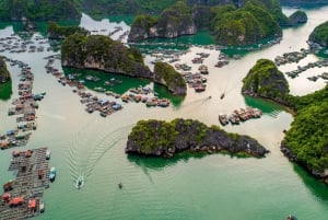 ハノイ発：ハロン湾とランハー湾への豪華日帰りクルーズ