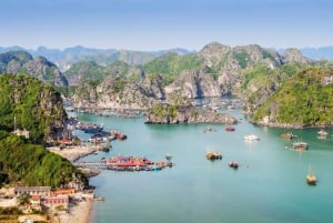 Da Hanoi: Crociera di lusso di un giorno nella Baia di Ha Long e nella Baia di Lan Ha