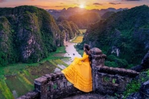 De Hanói: Ninh Binh Bai Dinh ou Hoa Lu, Trang An, Caverna Mua