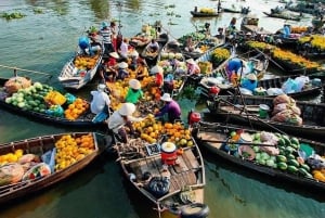 HCM: Mercado Flotante del Mekong de 2 días con cocina y paseo en bici