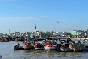 HCM: Mercado Flotante del Mekong de 2 días con cocina y paseo en bici