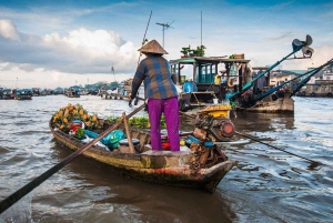 HCM: Mercado Flotante del Mekong de 2 días con cocina y paseo en bici