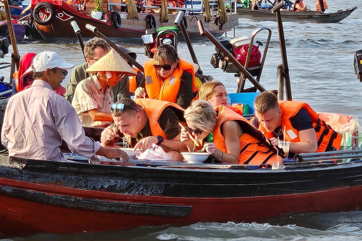 Fra HCM: 2-dagers tur i Mekongdeltaet Can Tho flytende marked