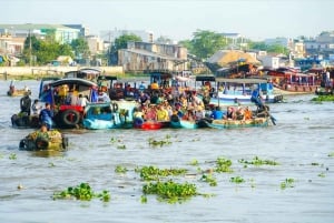 De HCM: Mercado flutuante do Delta do Mekong 3 dias com saída de Phnom Penh