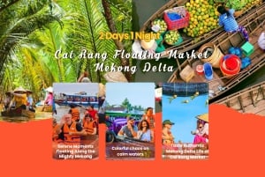 Desde Ho Chi Minh: 2 días por el delta del Mekong y el mercado flotante
