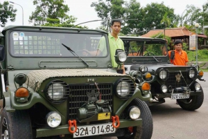 From Hoi An: Full-Day My Son by Jeep & Boat Tour
