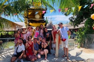 From Hoi An: Market Tour, Basket Boat Ride and Cooking Class