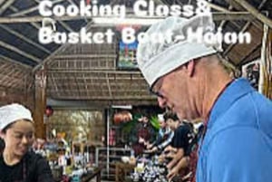 Desde Hoi An: tour por el mercado, paseo en barca y clase de cocina