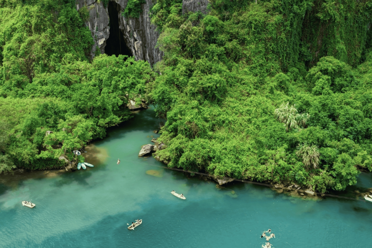 From Hue: Paradise Cave and Dark Cave Day Tour
