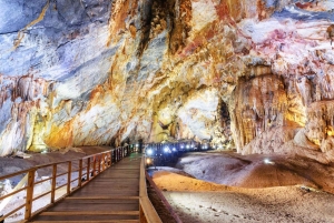From Hue: Paradise Cave and Dark Cave Day Tour