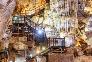 From Hue: Paradise Cave and Dark Cave Day Tour