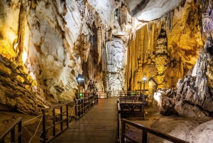 From Hue: Paradise Cave and Dark Cave Day Tour