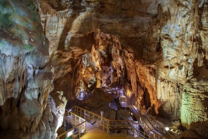 From Hue: Paradise Cave and Dark Cave Day Tour