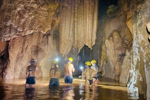 From Hue: Paradise Cave and Dark Cave Day Tour