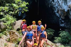 From Hue: Paradise Cave and Dark Cave Day Tour