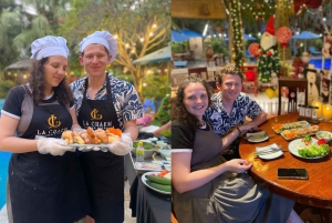 Depuis Ninh Binh : cours de cuisine et visite de nuit de la pagode Bai Dinh