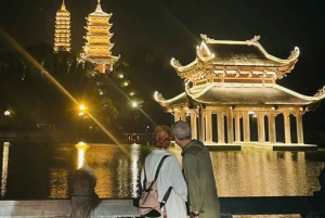 Depuis Ninh Binh : cours de cuisine et visite de nuit de la pagode Bai Dinh