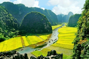 De Ninh Binh: Passeio ao pôr do sol: mota, guia de turismo, ingressos