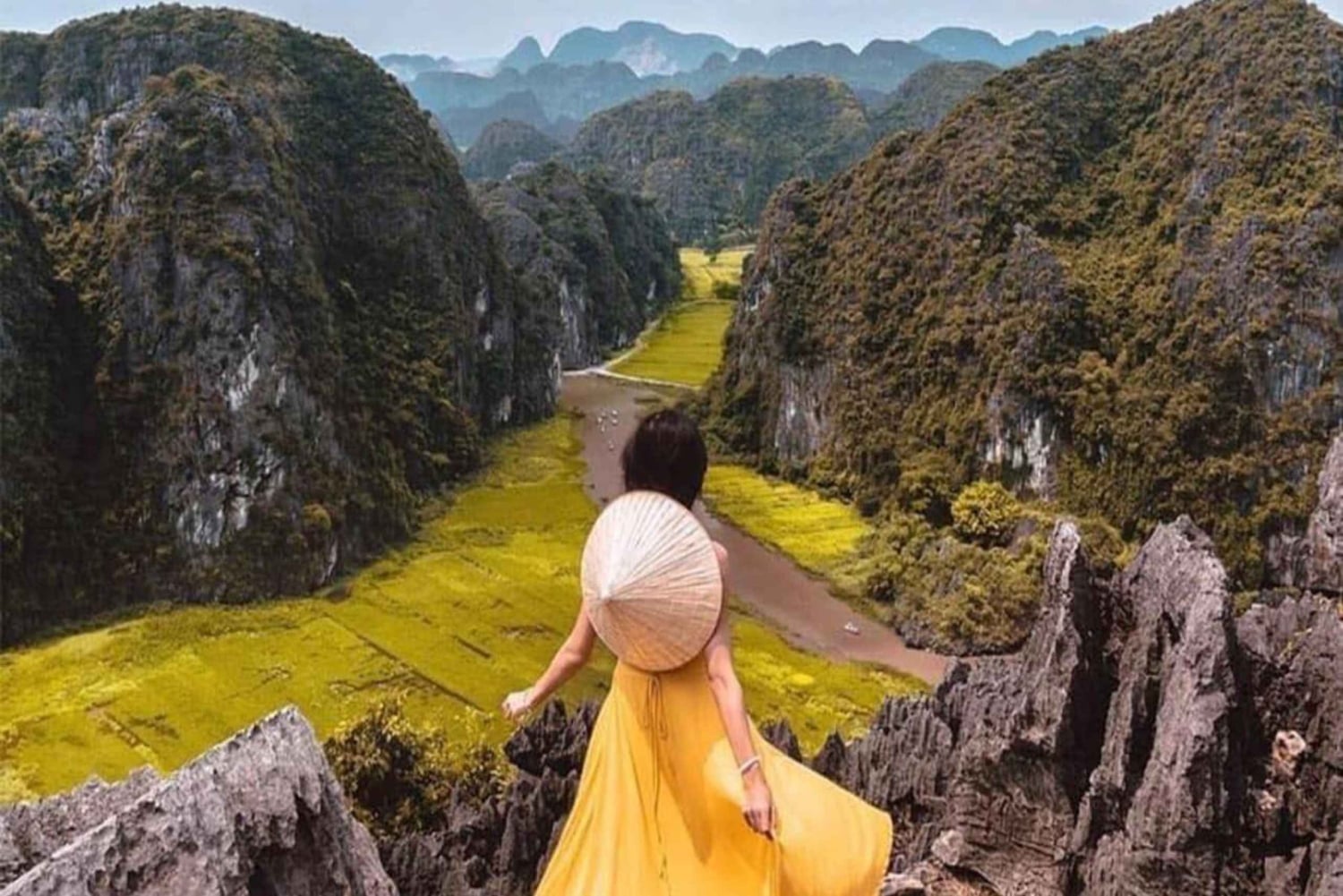 De Ninh Binh: Trang An, Mua Cave, Bai Dinh e aula de culinária