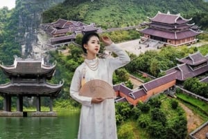 De Ninh Binh: Trang An, Mua Cave, Bai Dinh e aula de culinária