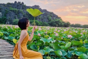 De Ninh Binh: Trang An, Mua Cave, Bai Dinh e aula de culinária