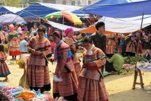 Från Sa Pa: Gruppresa till marknaden i Bac Ha på söndagen