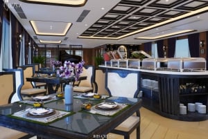 Ha Long Bay: Heldags luksuscruise, boblebad, grotter og øyer