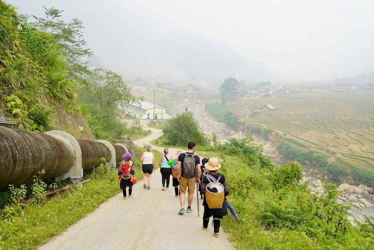 Día completo de senderismo Lao Chai-Ta Van y el pueblo de Cat Cat