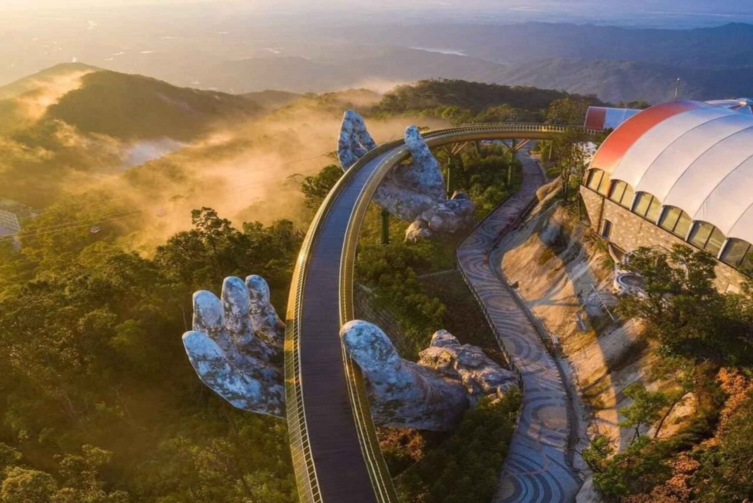 Golden Bridge- BaNa Hills & Marble Mountains by Private Car