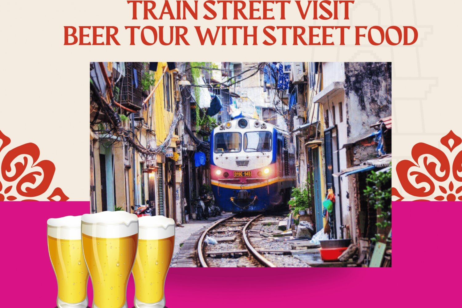 Tour gastronómico e de cerveja artesanal guiado com visita à Train Street